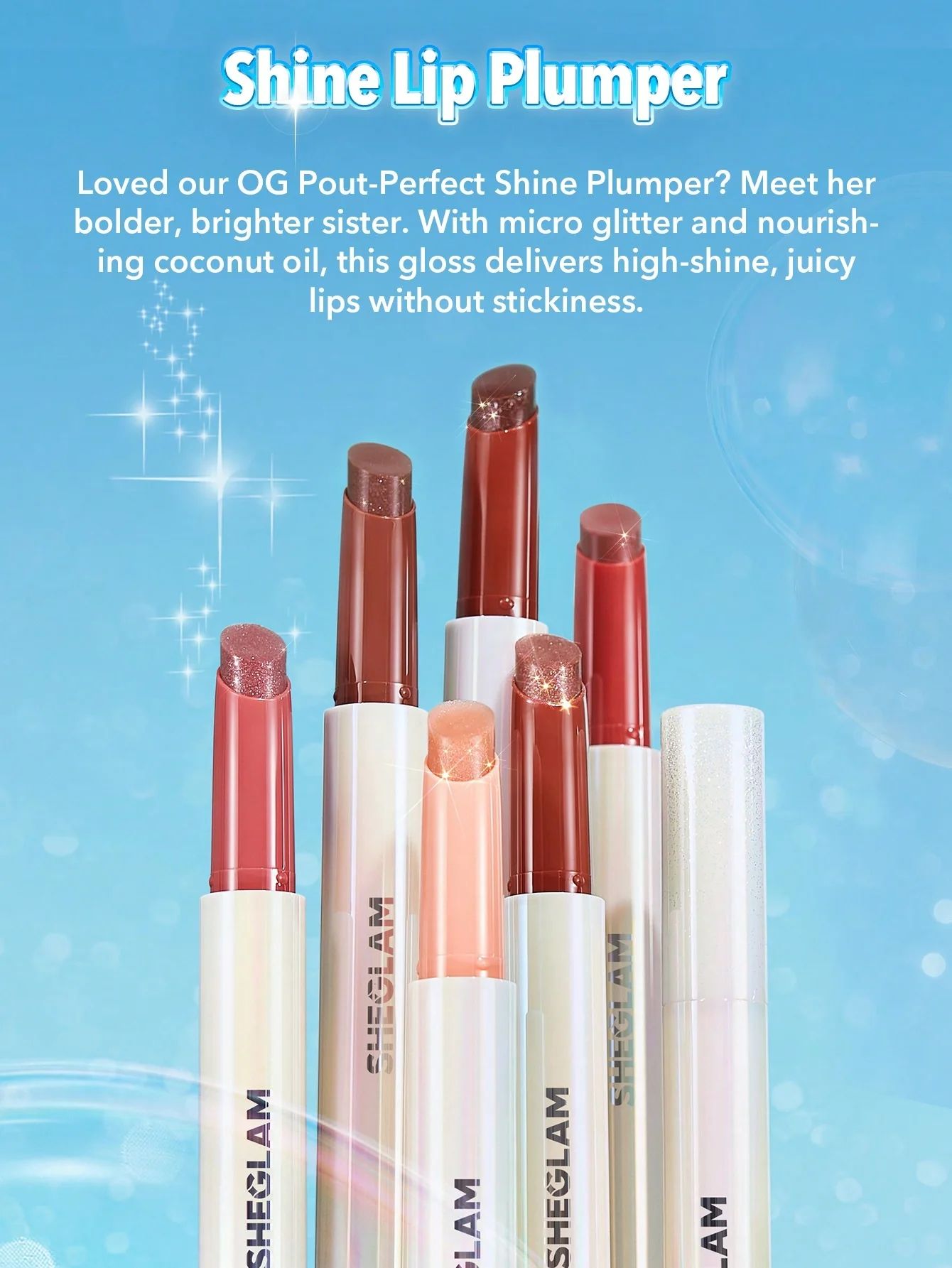 SHEGLAM Pout-Perfect Shimmer Lip Plumper - First Crush_8