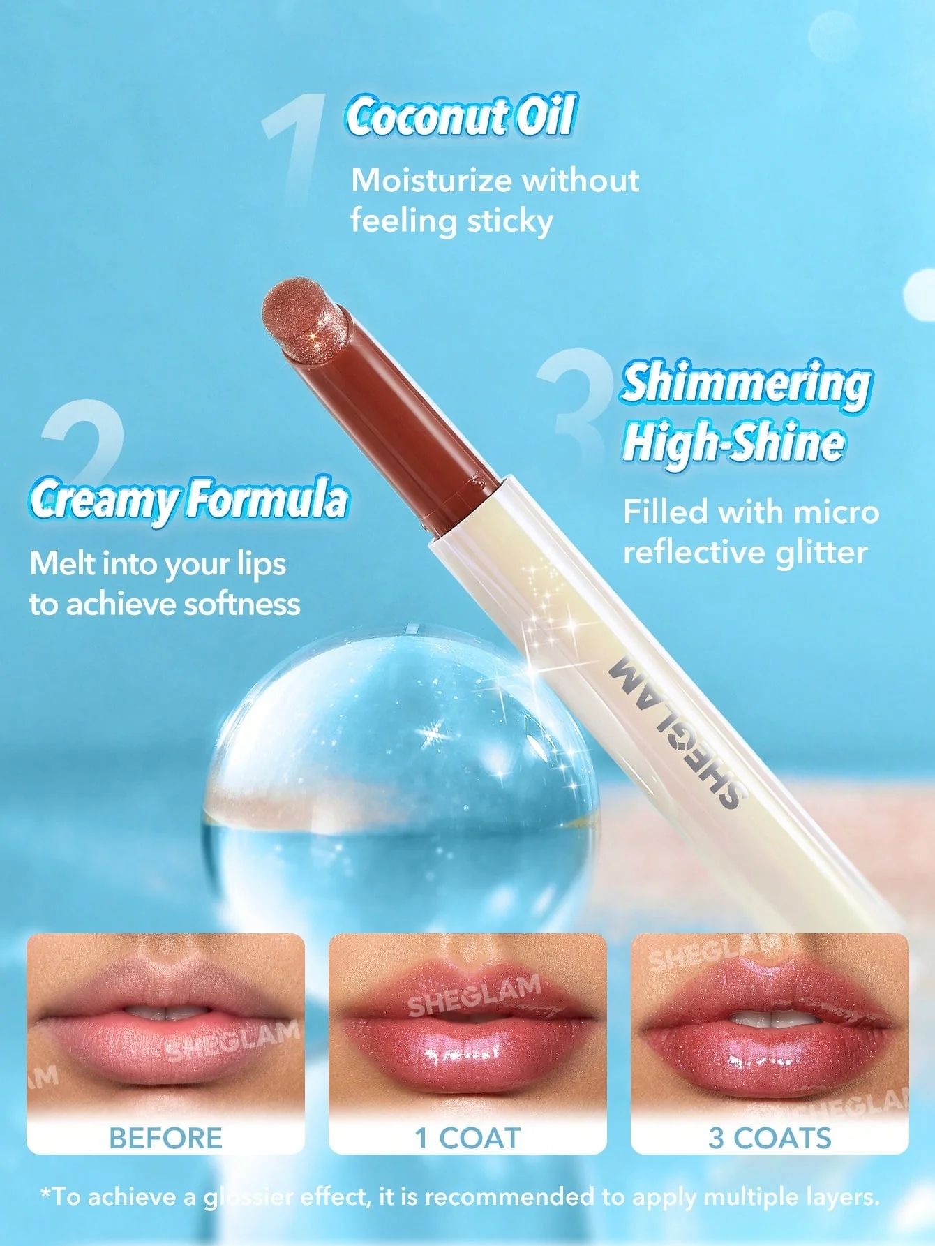 SHEGLAM Pout-Perfect Shimmer Lip Plumper - Violet Fizz_6