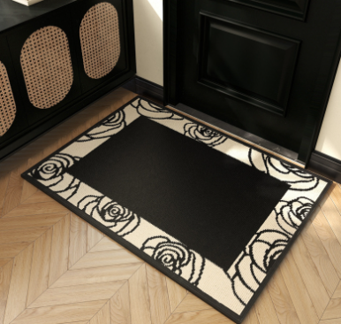 X1 Bloom Black Rug 50cm x 80cm  _0