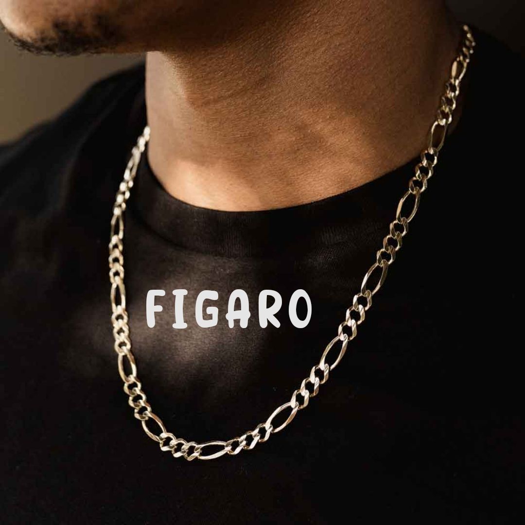 Gents  Figaro necklace & bracelets_0