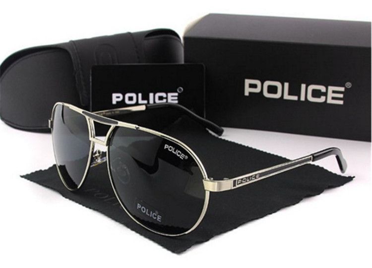 Unisex POLICE Anti-ultraviolet Large Frame Polarised Glasses Retro_1