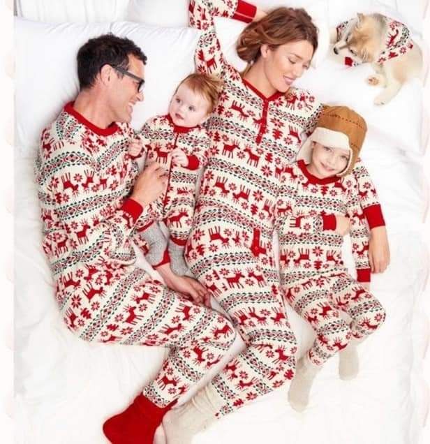 White & Red Reindeer PJ _1