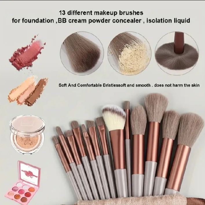 Makeup Brush Set Soft Fluffy Professiona Cosmetic Foundation Powder Eyeshadow Kabuki ^ Blending Make Up Brush Beauty Tool Makeup_2