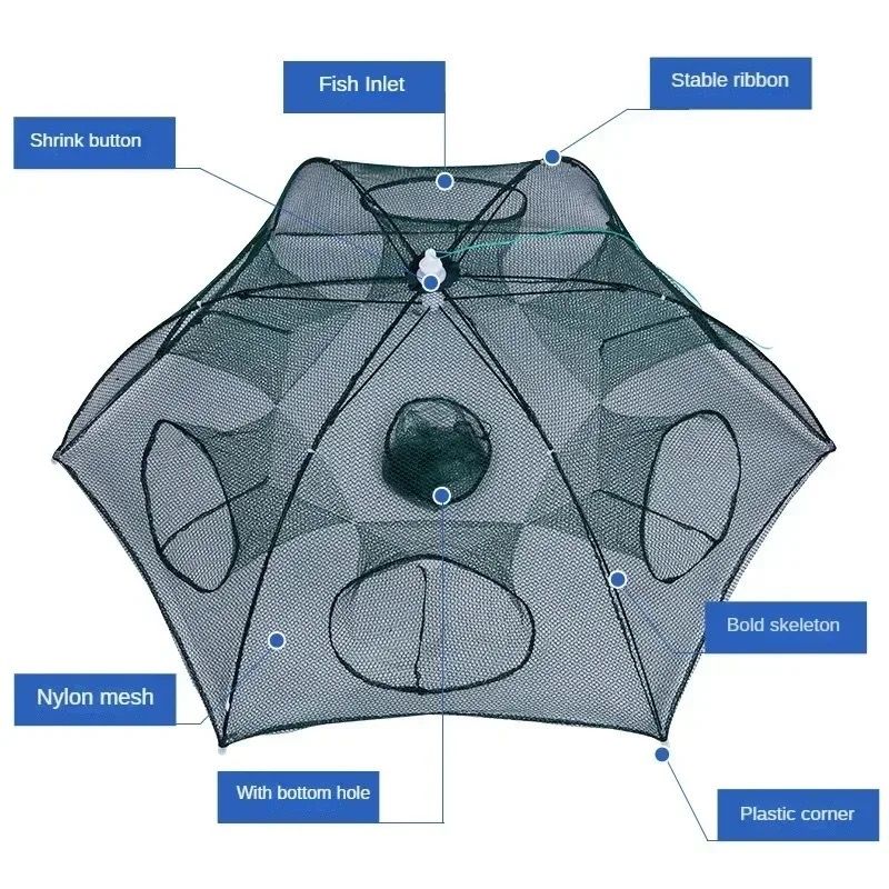 Filet de Pêche Pyramidale à Compartiments – Efficacité et Précision_3