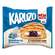 Karuzo Croissant Bun Filled with Blueberry Cheesecake_0