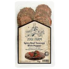 Zogi Farm Spicy Beef Sausage Slices with Pepper_0