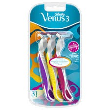 Gillette Venus Colors 3 Blade Shaving Razors_0