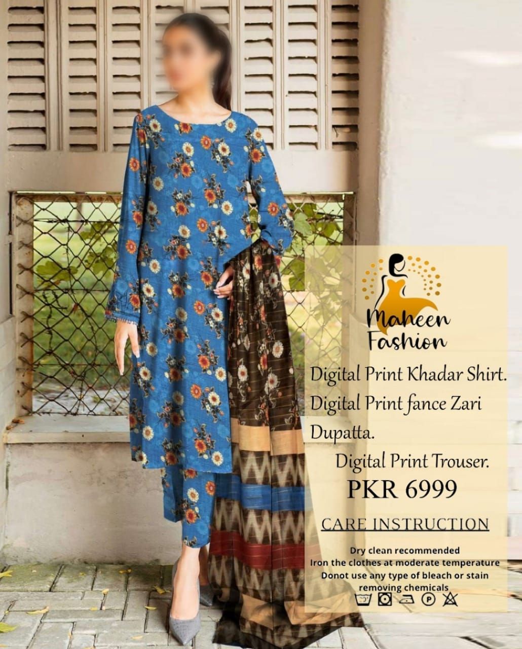 Maheen Fashion Khaddar | Blue_0