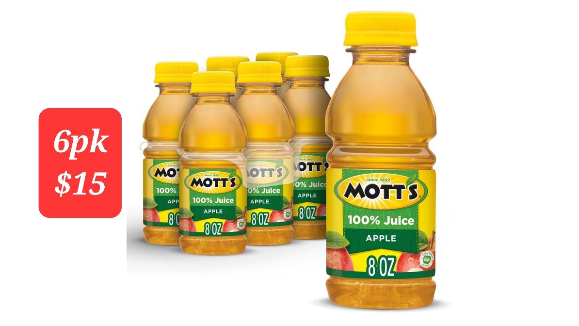 MOTT'S 6PK APPLE JUICE_0