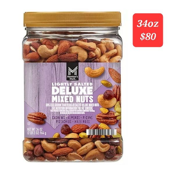 MEMBERS MARK MIXED NUTS (LIGHLY SALTED) 34oz_0