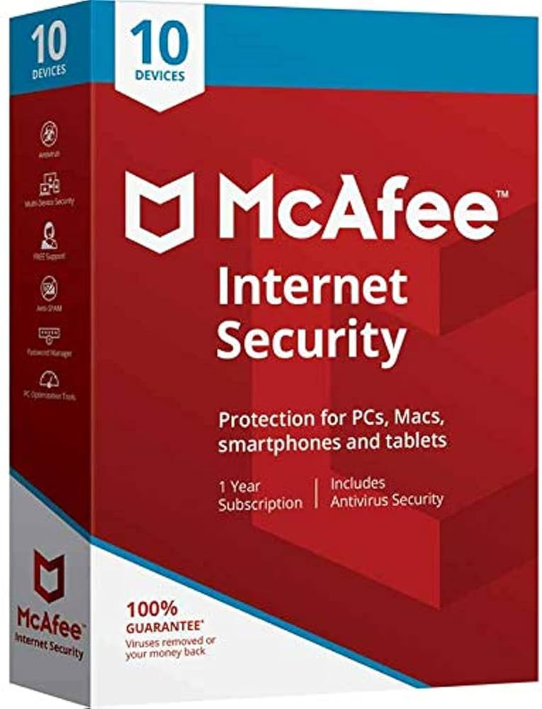 McAfee Internet Security Bind Key 10 Devices 1 Ano_0