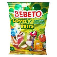 Bebeto Lovely Fruits Jelly Gum Candies with Real Fruit Juice_0