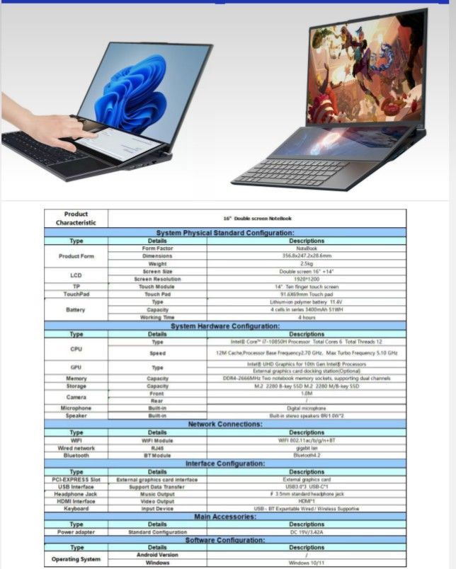 DOUBLE SCREEN NOTEBOOK NB161A1_0