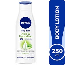 Nivea Hydrating Body Lotion with Aloe Vera Extract & Deep Moisture Serum for Normal & Dry Skin_0