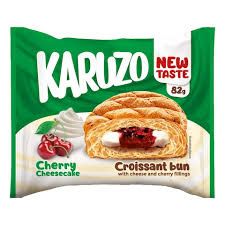 Karuzo Croissant Bun Filled with Cherry Cheesecake_0