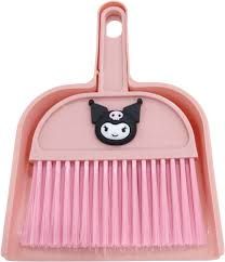 Zhuomei Pink Dustpan with Brush_0