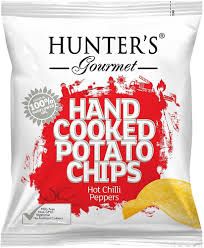 Hunter Thin-Cut Hand Cooked Potato Chips Hot & Sweet Flavor - vegan  GMO free  MSG free_0