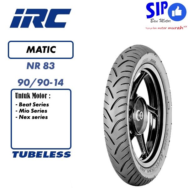 IRC BAN MOTOR 90/90-14 NR 83 TUBELESS_0