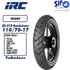 IRC BAN MOTOR 110/70-17 RX 01 TUBELESS_0