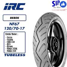 IRC BAN MOTOR 120/70-17 NF 67 TUBELESS_0