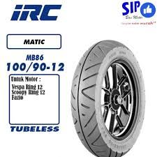 IRC BAN MOTOR 100/90-12 MB 86 TUBELESS_0