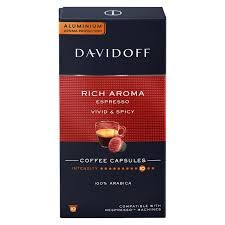 Davidoff Rich Aroma Vivid & Spicy Arabica Espresso Coffee Capsules - Intensity 10_0