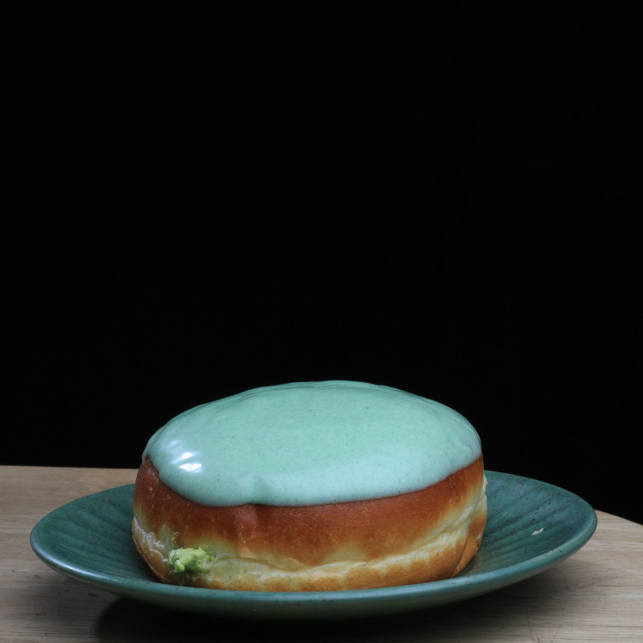 Green Milk Tea Custard Donut_0