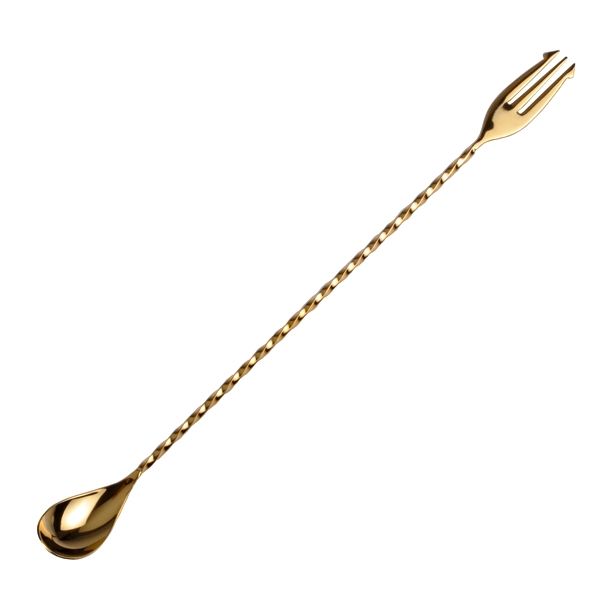 Bar Spoon-Fork Gold_0