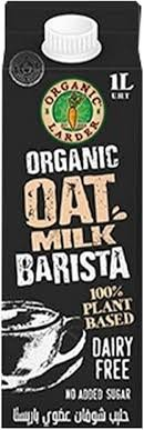 Organic Larder Organic Oat Drink Barista - dairy free  no added sugar_0