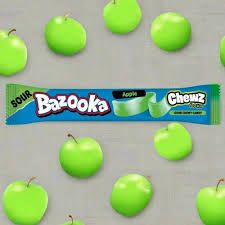 Bazooka Sour Soft Chewy Candy Apple Flavor_0