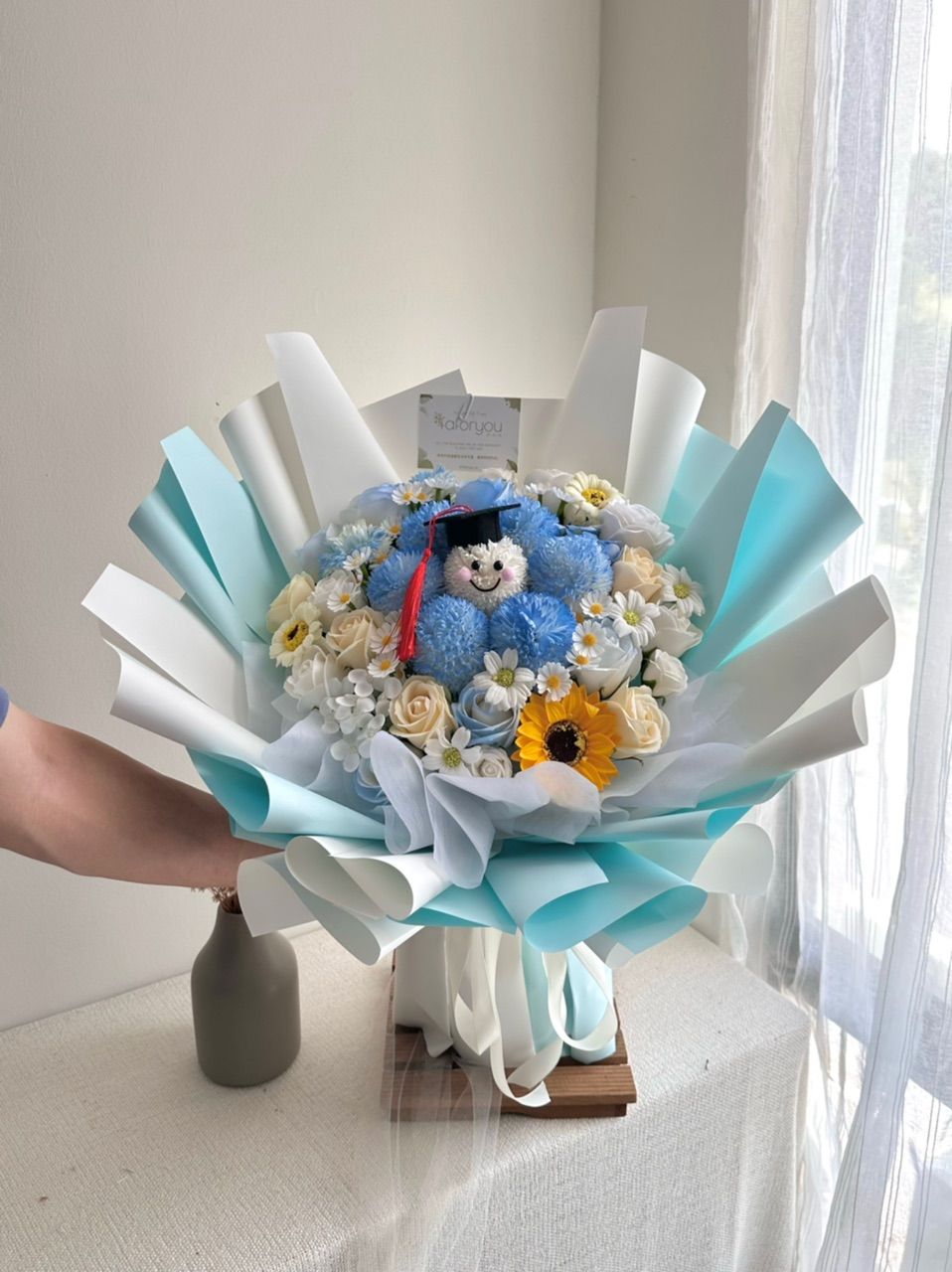 Graduation Ping Pong Mixed Bouquet_1