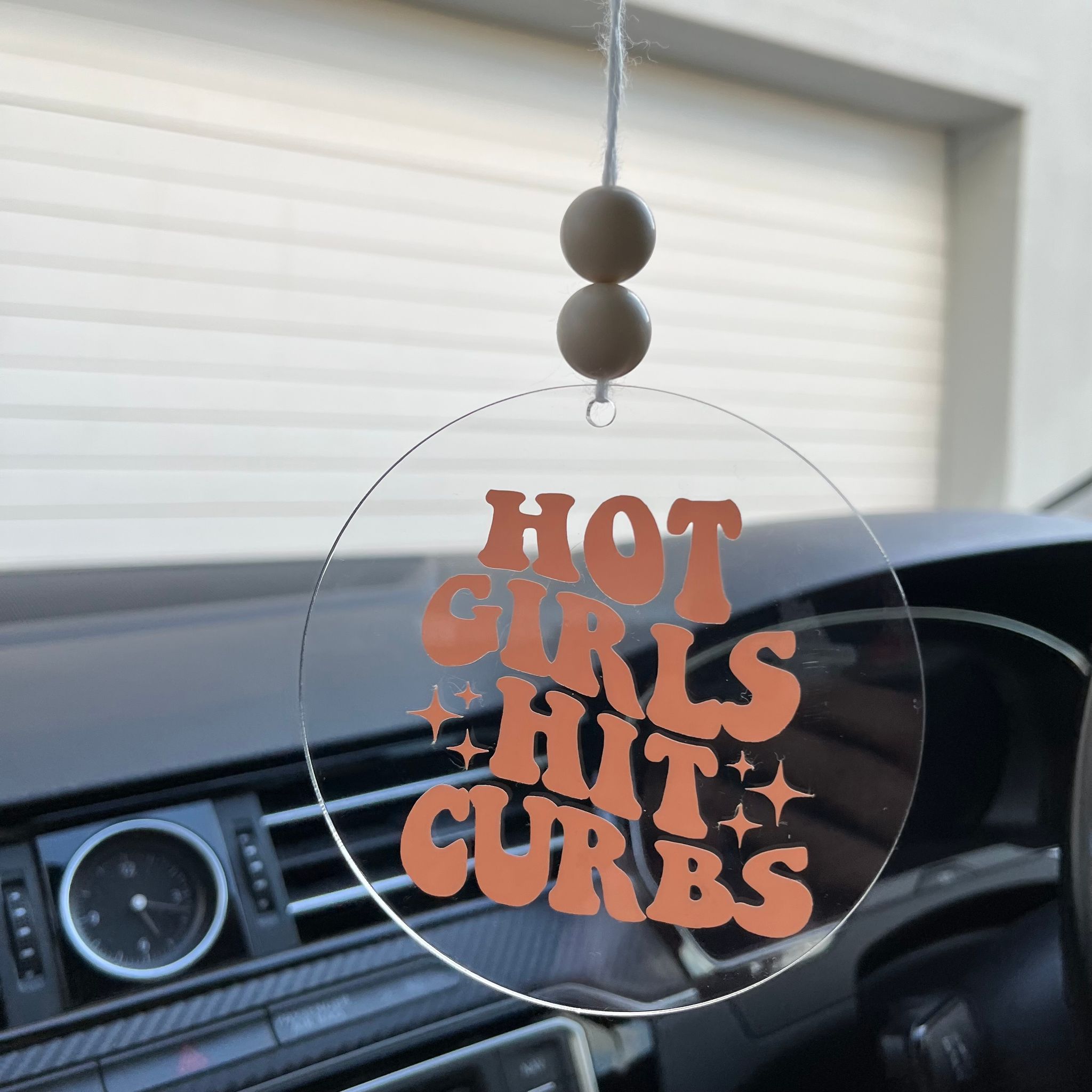 Hot Girls Hit Curbs Car Charm_0