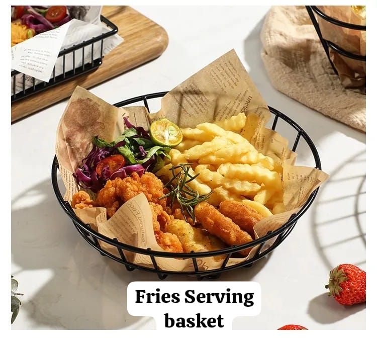 Fries Basket,french fries strainer/ holder _2