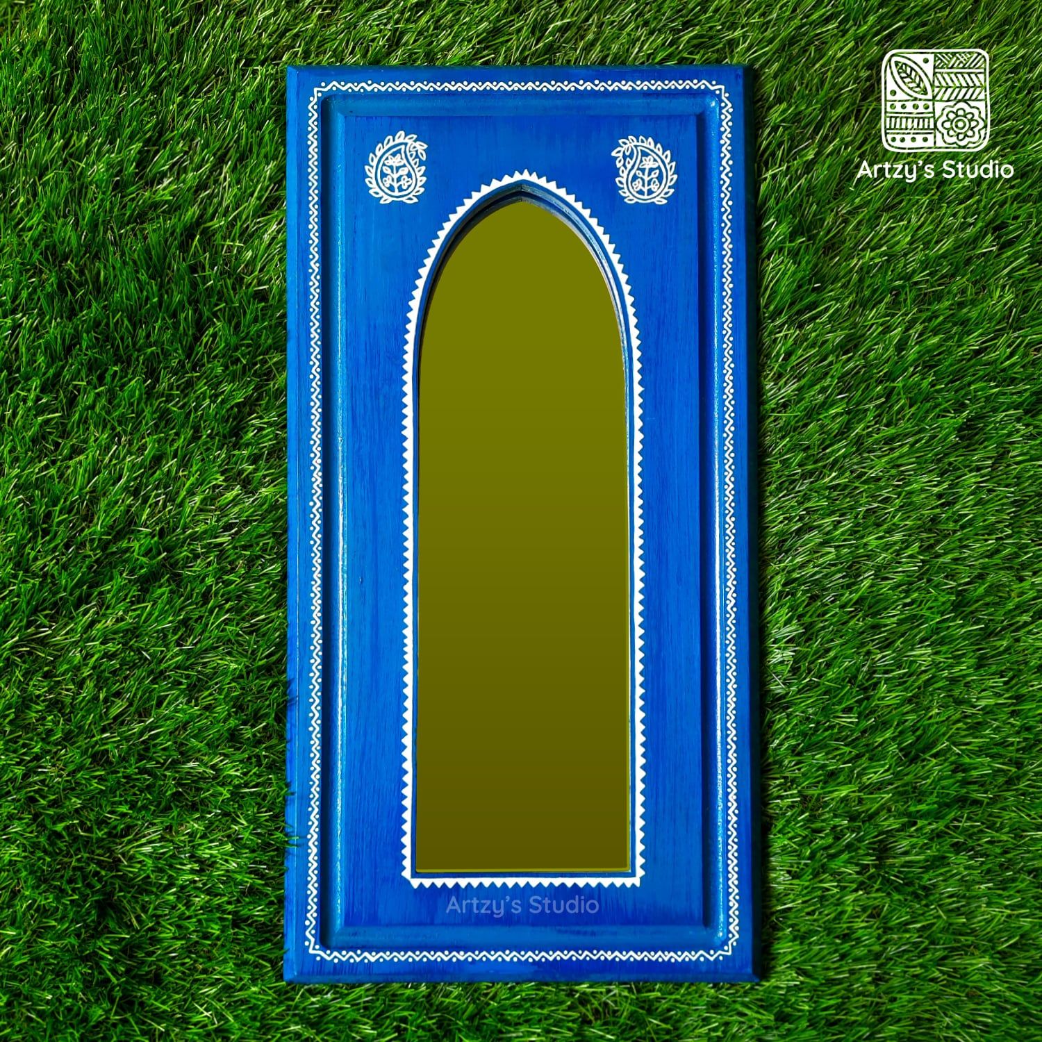 Large Blue Mirror Frame_0