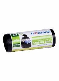 Upack Heavy Duty Medium Black 30 Gallon Garbage Bag Roll (65x95cm)_0