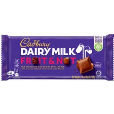 Cadbury Dairy Milk Fruit & Nut Chocolate Slab with Raisins & Almonds_0