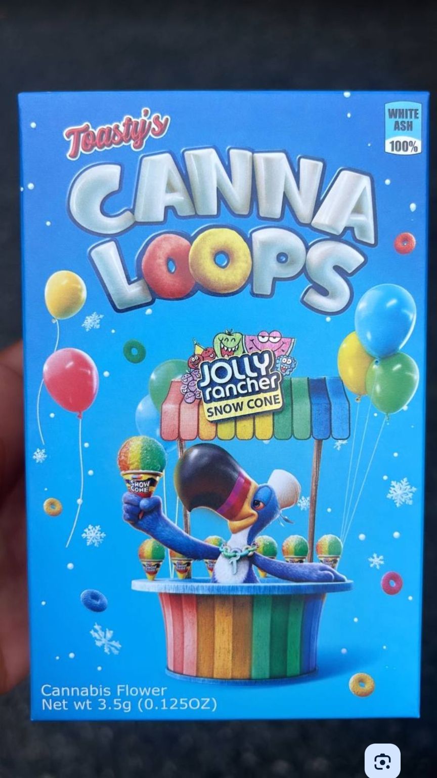 Toastys CannaLoops Jolly rancher Snowcone_0