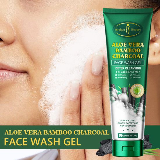 Bamboo and charcoal face wash gel_2