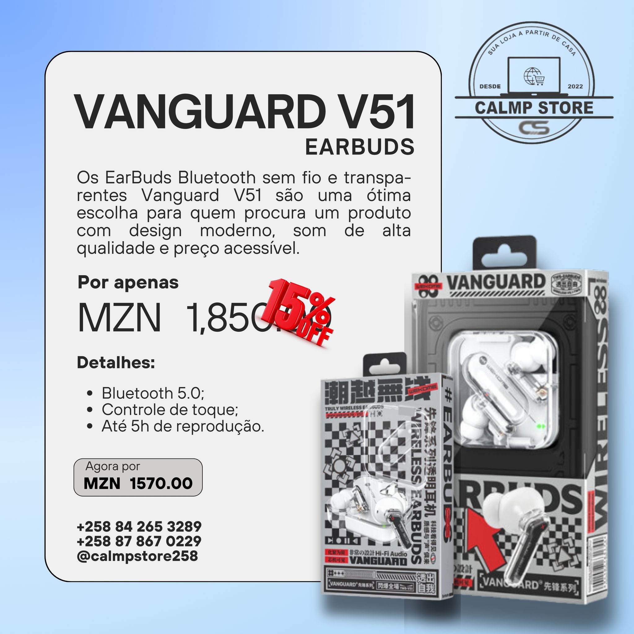 Vanguard V51 Earbuds_0