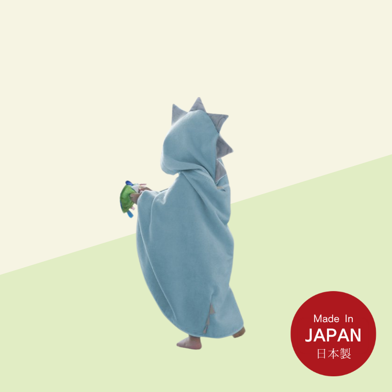 Imabari Japan Baby & Kids DINO Hooded bath towel_3