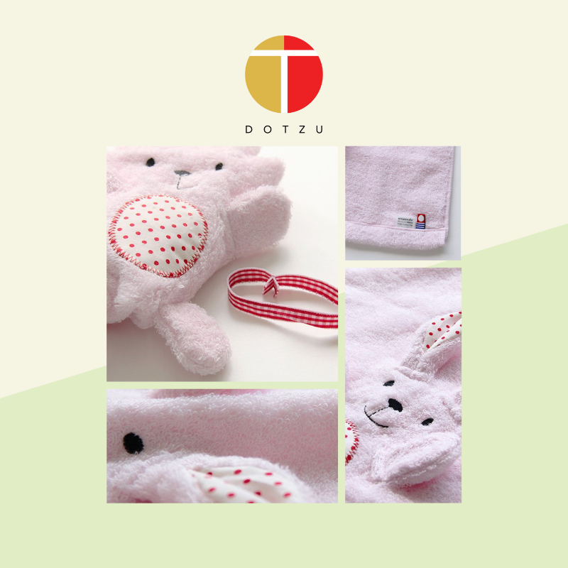 Imabari Japan Baby & Kids Rabbit Foldable Toy Towel_3