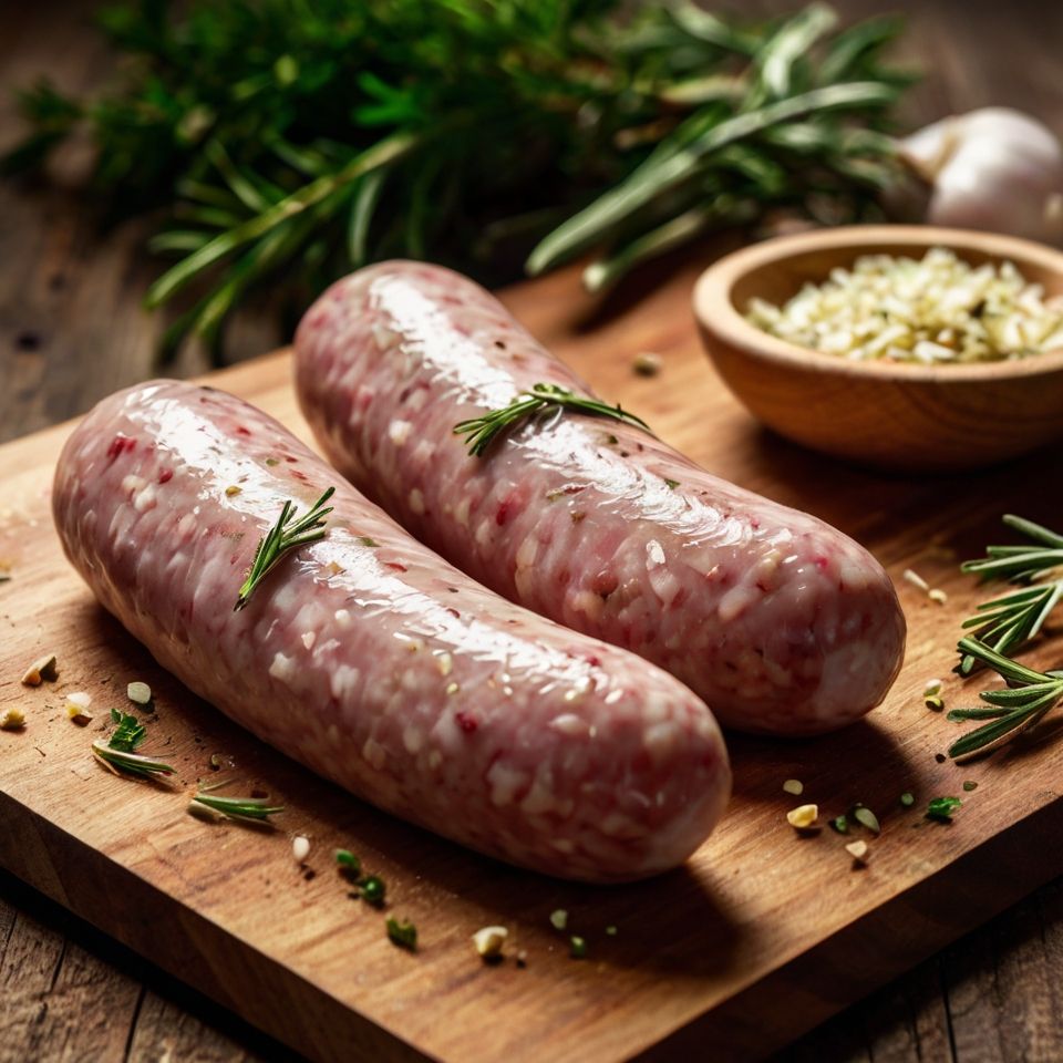 Herb & Garlic Pork Sausages (80g/pc)_1