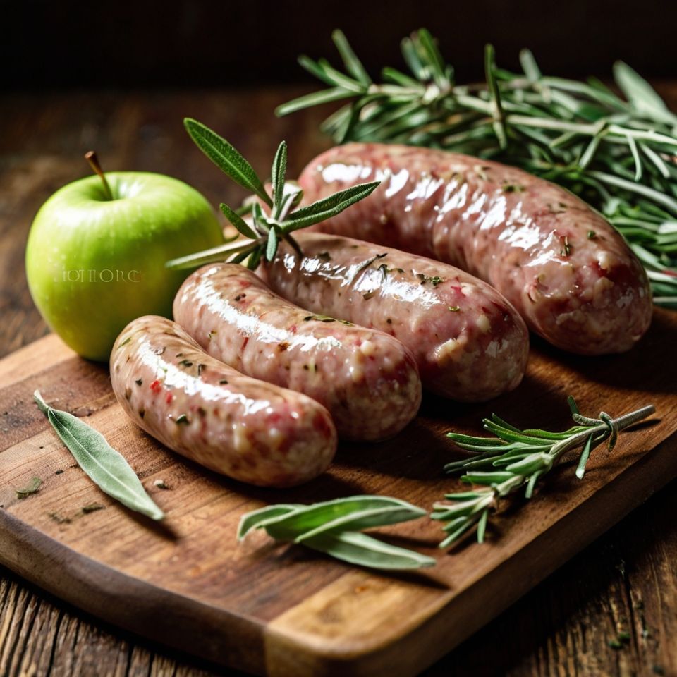 Apple Sage Rosemary Pork Sausages (80g/pc)_0