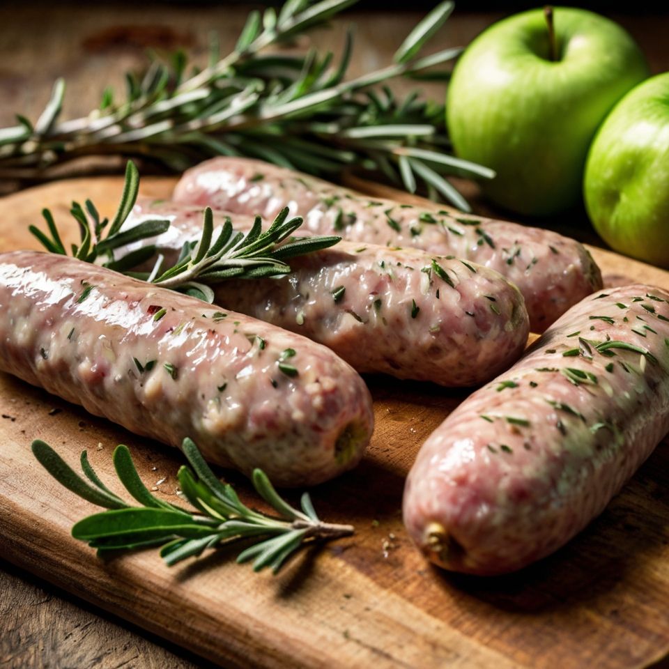 Apple Sage Rosemary Pork Sausages (80g/pc)_1