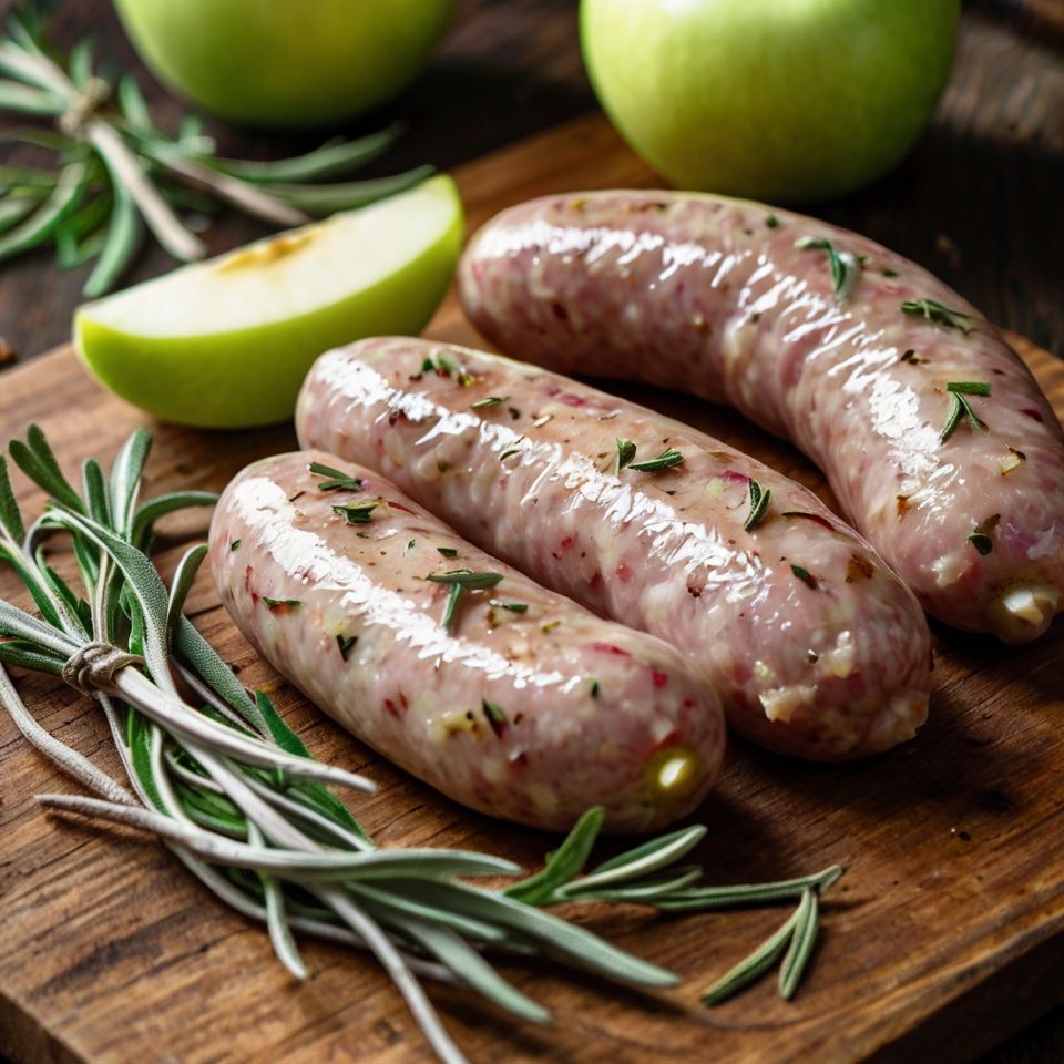 Apple Sage Rosemary Pork Sausages (80g/pc)_2