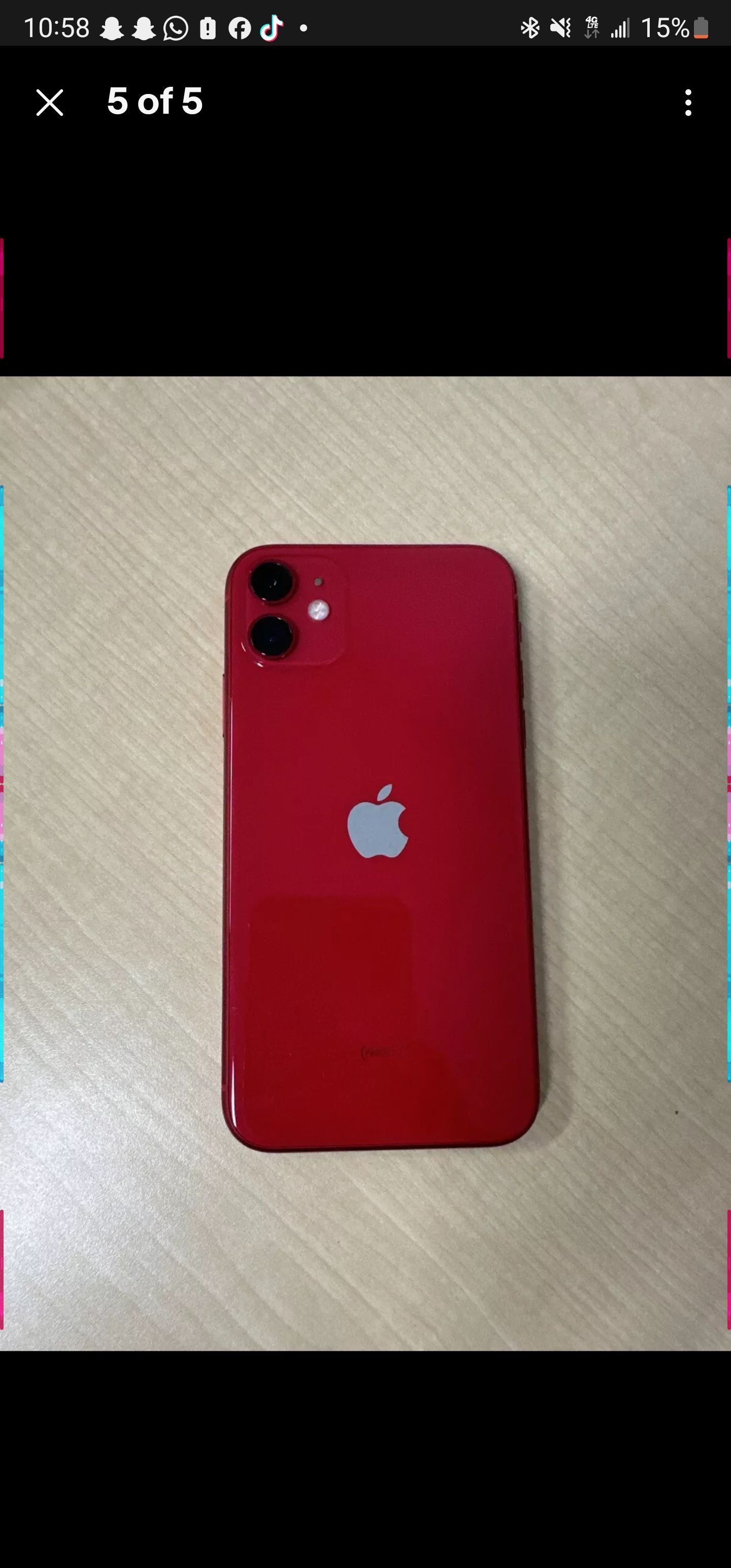 Apple iPhone 11 (PRODUCT)RED - 128GB (Unlocked) ***NO FACE ID***_0