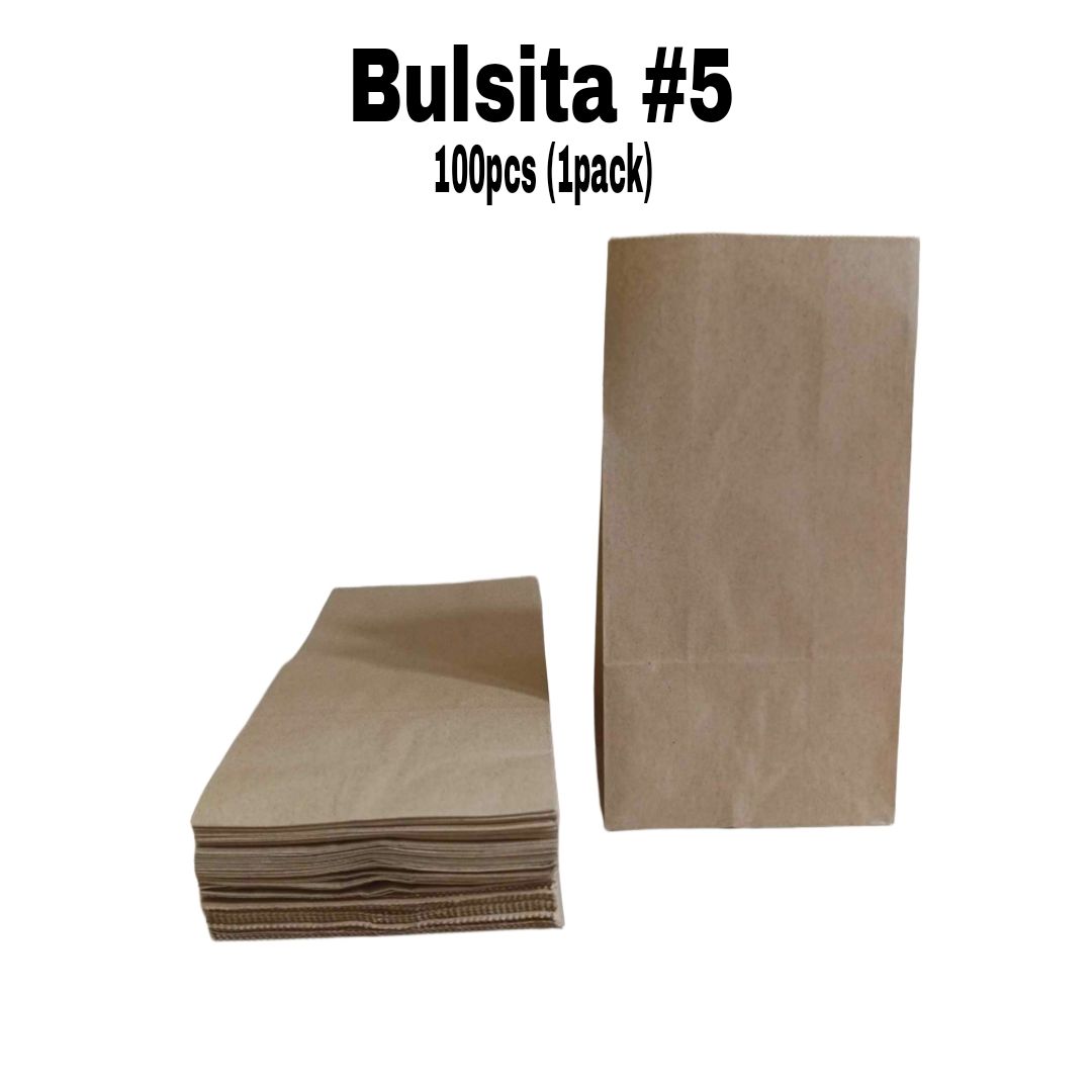 Bulsita #5 (Brown Kraft) (100pcs/pack)_0