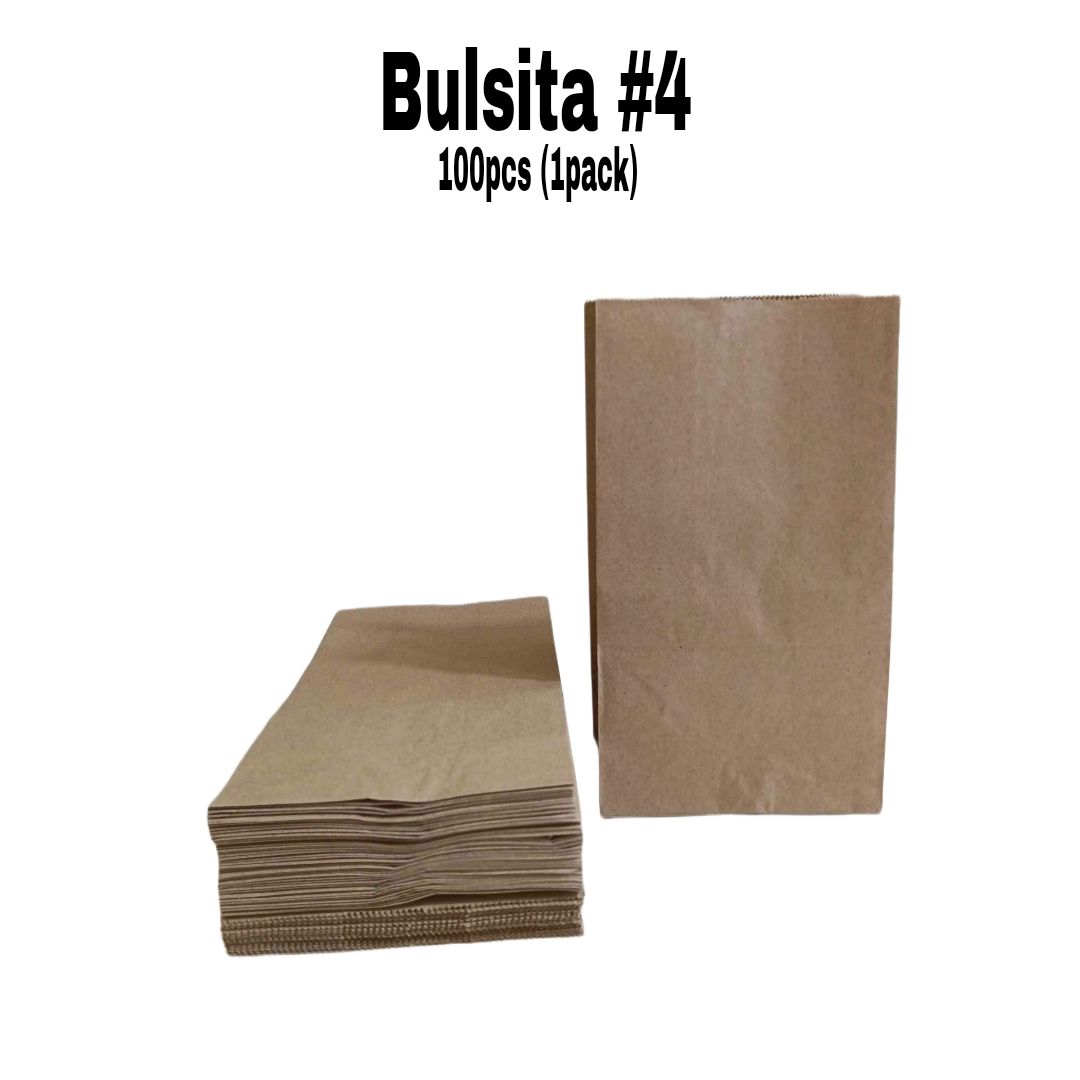 Bulsita #4 (Brown Kraft) (100pcs/pack)_0