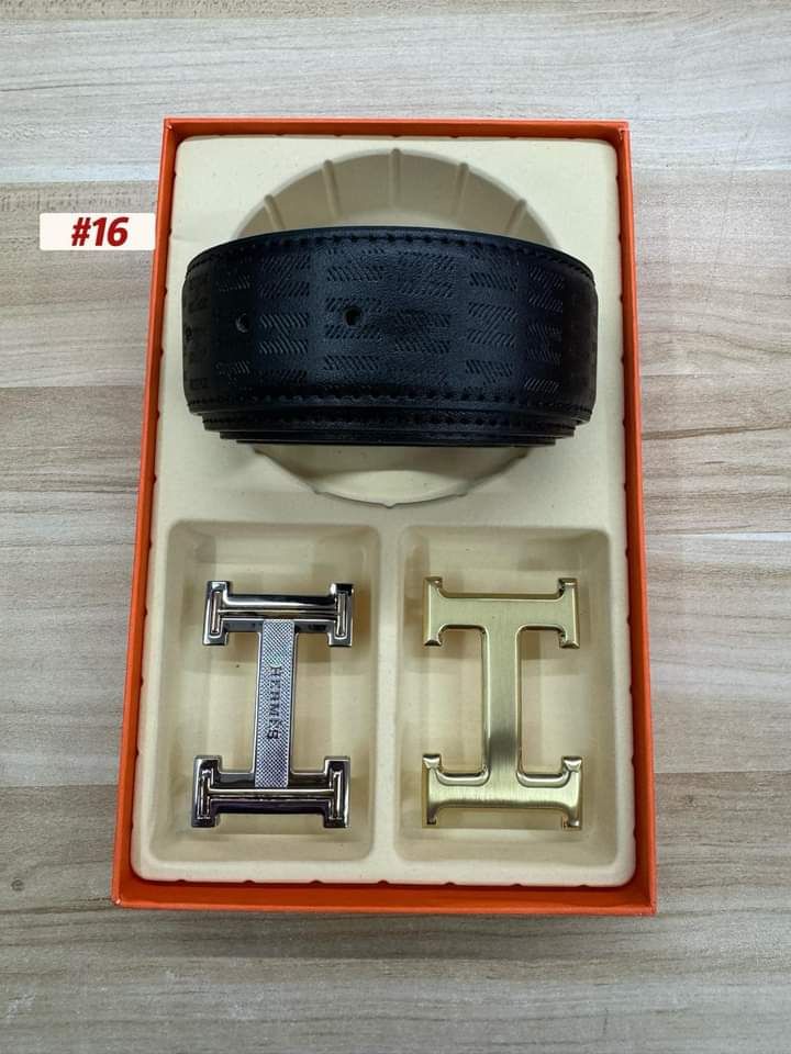 Hermes 3 piece belt set_0