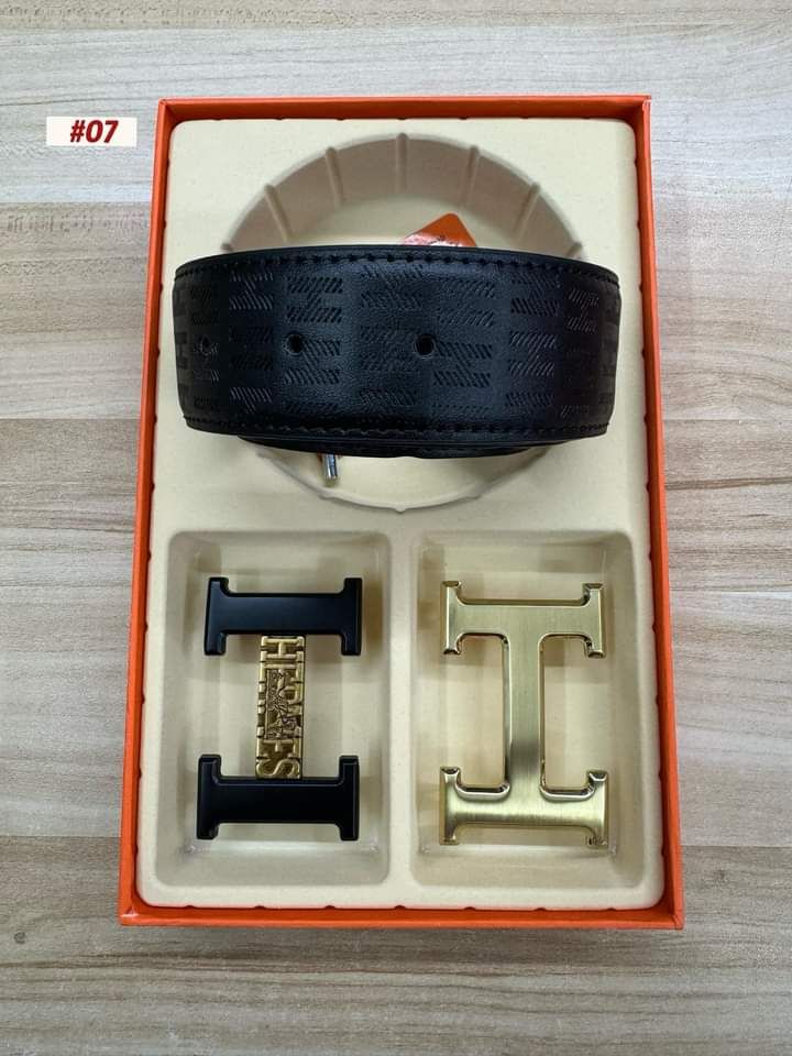 Hermes 3 piece belt set_10